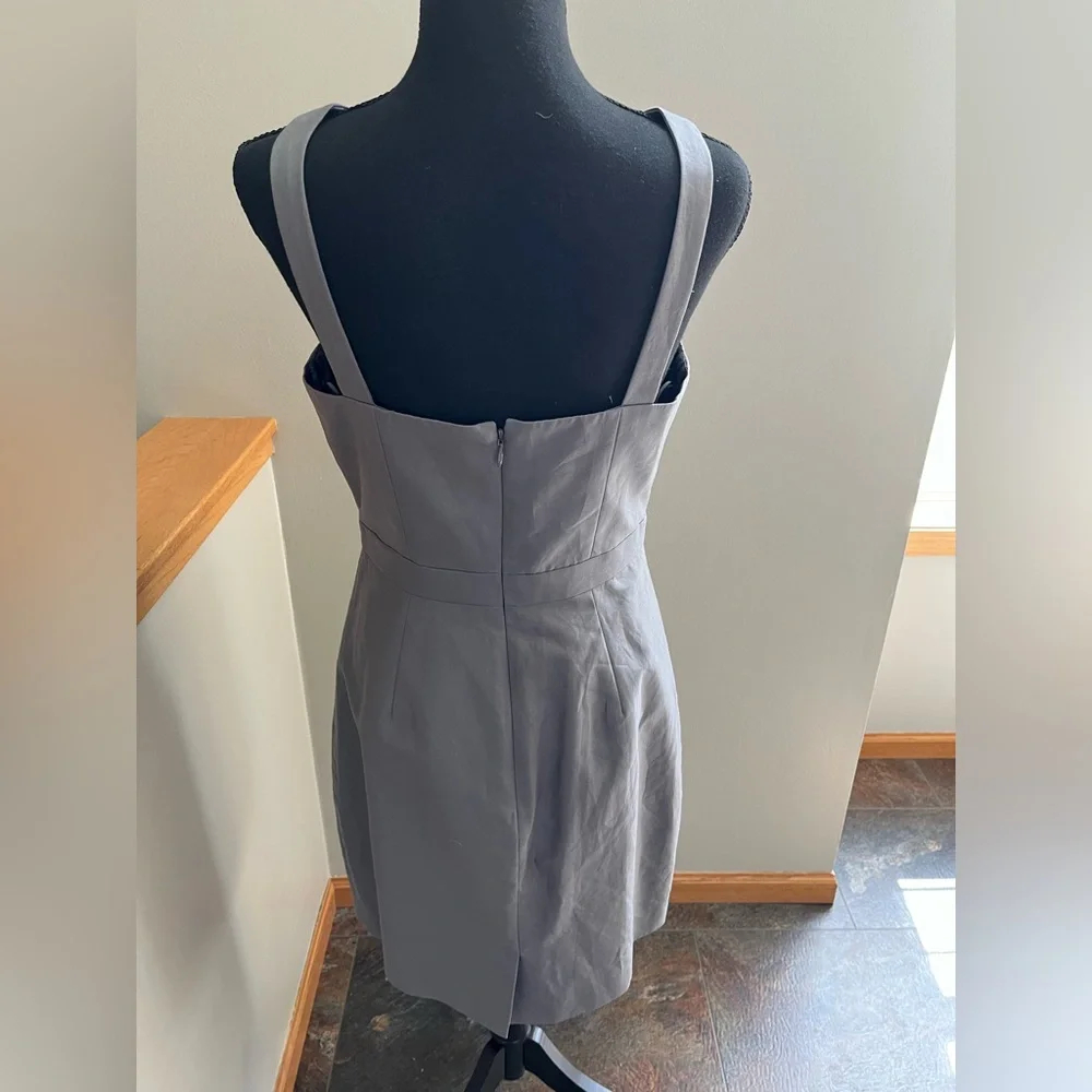 J. Crew gray 100% cotton sleeveless lined dress. Size 4